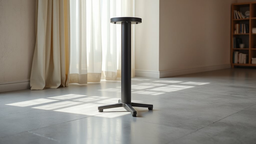stable height adjustable speaker stands