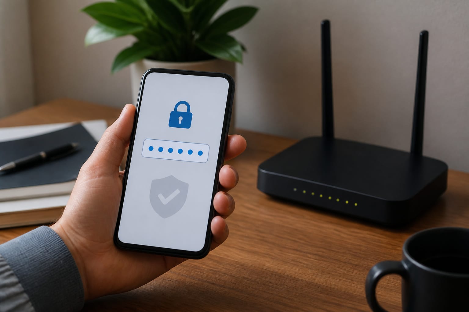 Setting up two-factor authentication for a smart home network