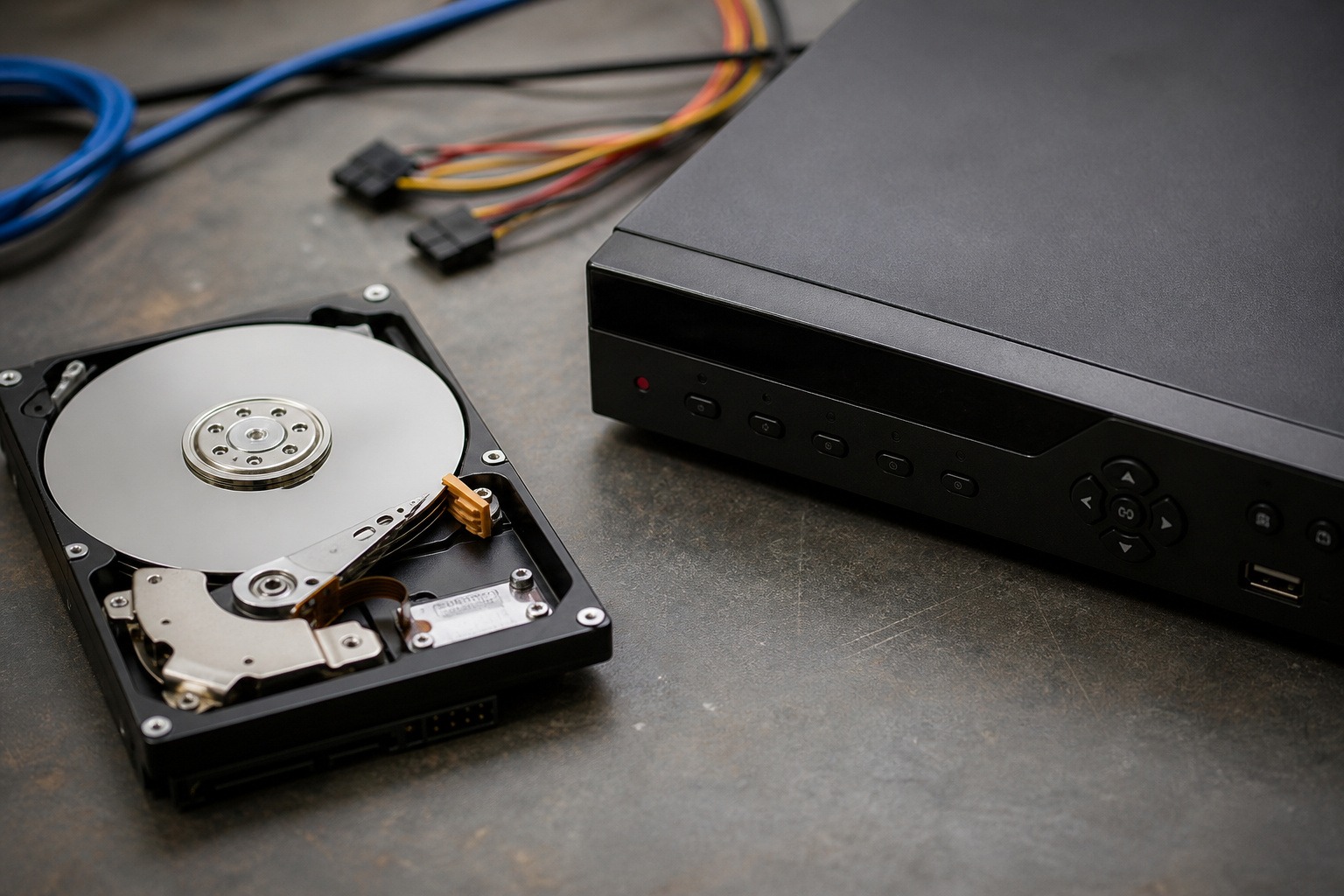 Hard drive for a security camera recorder