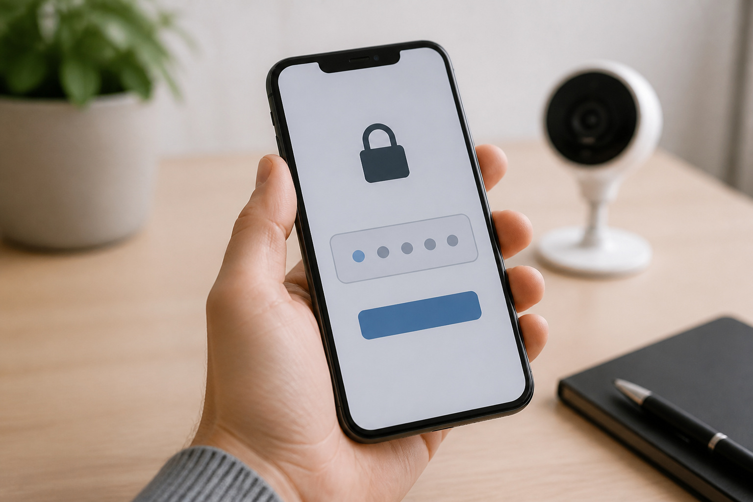 Securing a security camera account with two-factor sign-in