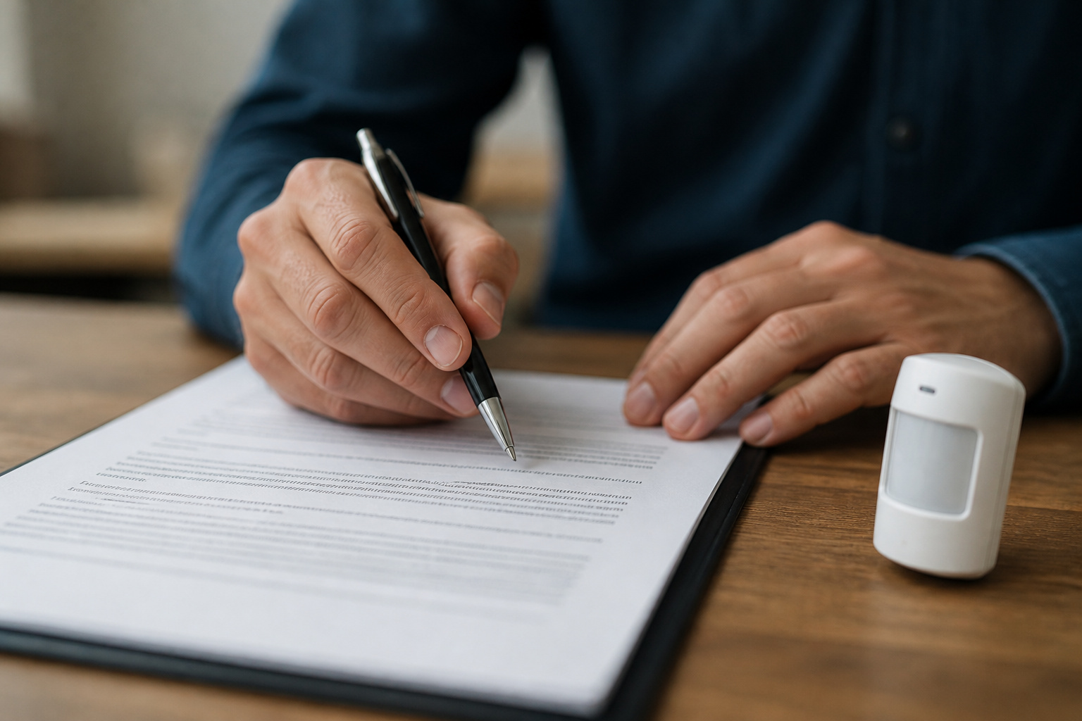 Reviewing a security service contract