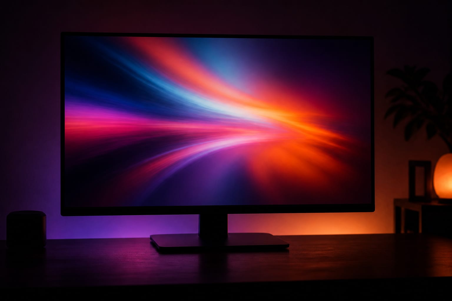 Monitor showing smooth motion
