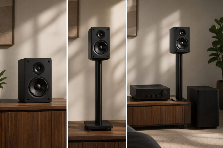 Audio setup shown in upgrade stages