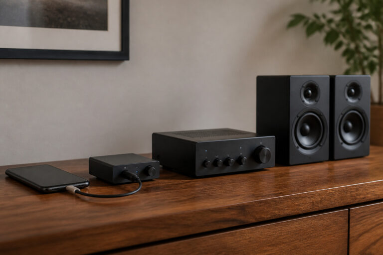 Chain of audio gear from phone to speakers