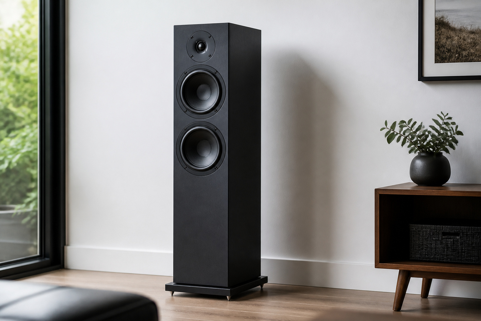 Speaker placed away from the wall