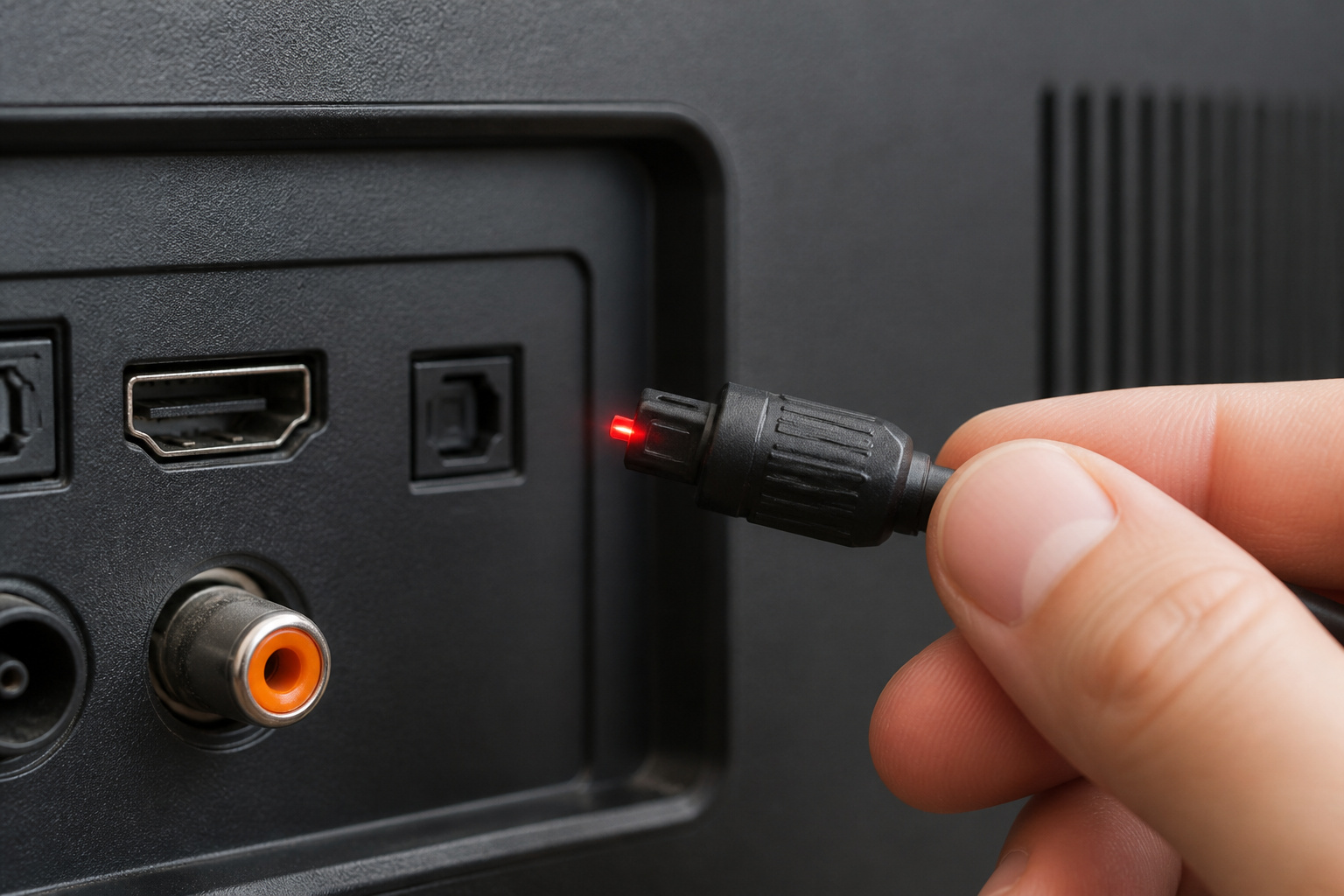 Optical audio cable and TV optical port